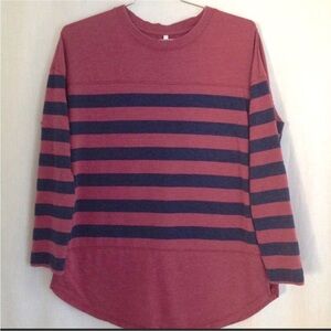 Z Supply Striped Long Sleeve Shirt Size S